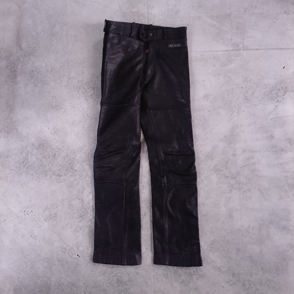 Vintage Other - Vintage 80s Hein Gericke Black Leather Motorcycle Pants Biker